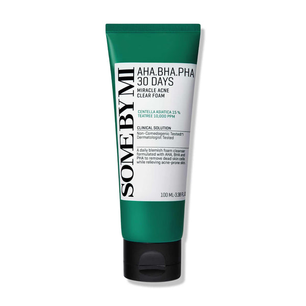 SOME BY MI AHA BHA PHA 30 Days Miracle Acne Clear Foam غسول فوم للبشرة ...