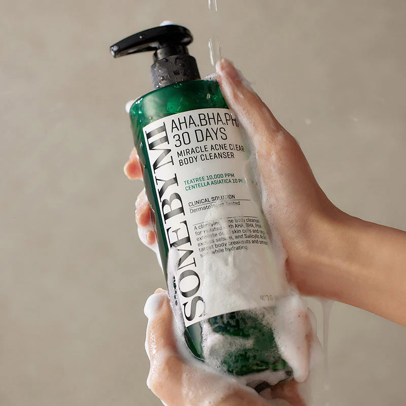 SOME BY MI AHA BHA PHA 30 Days Miracle Acne Clear Body Cleanser غسول  الجسم لعلاج الحبوب من سمباي مي