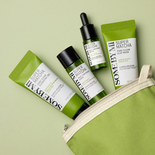 SOME BY MI Super Matcha Pore Care Starter Kit مجموعة العناية بالبشرة بالماتشا لتقليص المسام والتنظيف العميق من سمباي مي