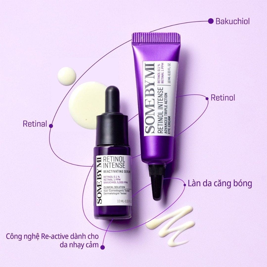 SOME BY MI Retinol Intense Trial Kit مجموعة الريتنول اليومية حجم السفر من سمباي مي