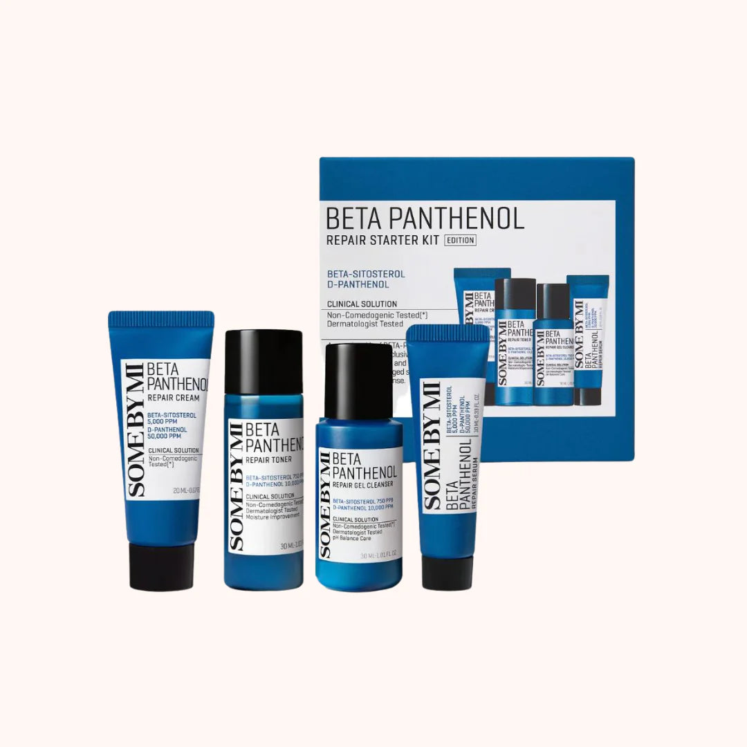 SOME BY MI beta panthenol repair starter kit مجموعة العناية بالبشرة بالبانثينول من سمباي مي