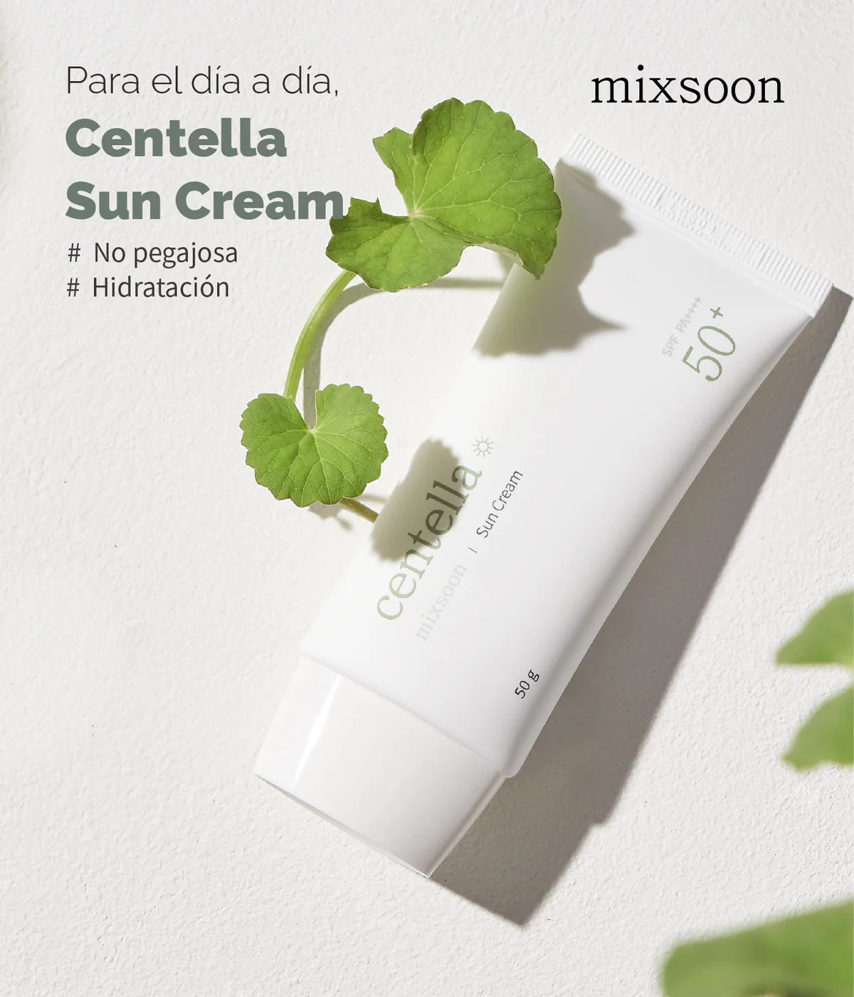 MIXSOON centella suncream واقي الشمس الكيميائي بالسنتيلا من ميكسون