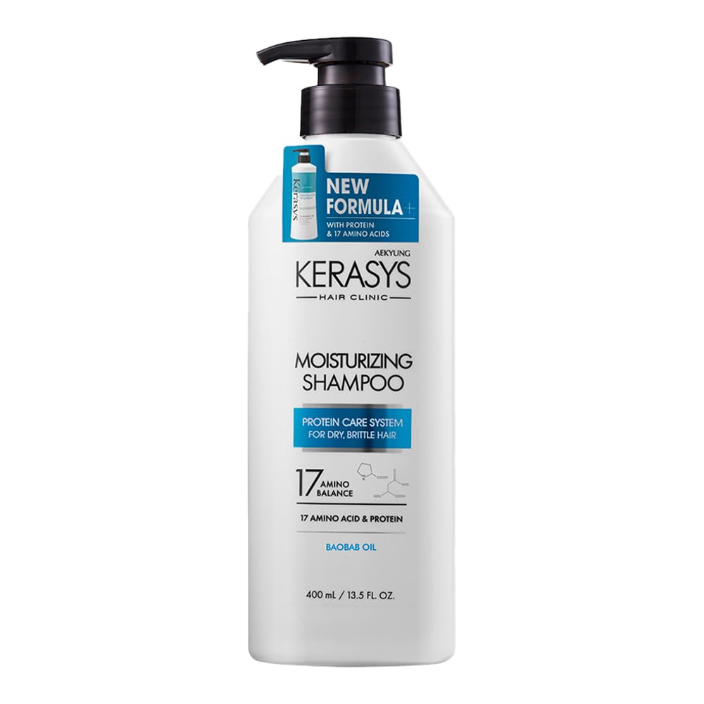 AEKYUNG KERASYS moisturizing shampoo protein care system for dry brittle hair شامبو لترطيب الشعر الجاف من ايكيونك كيراساس