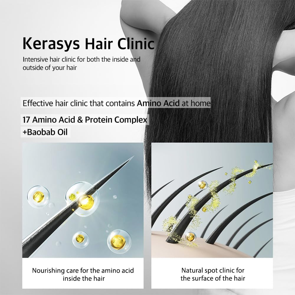 AEKYUNG KERASYS moisturizing shampoo protein care system for dry brittle hair شامبو لترطيب الشعر الجاف من ايكيونك كيراساس