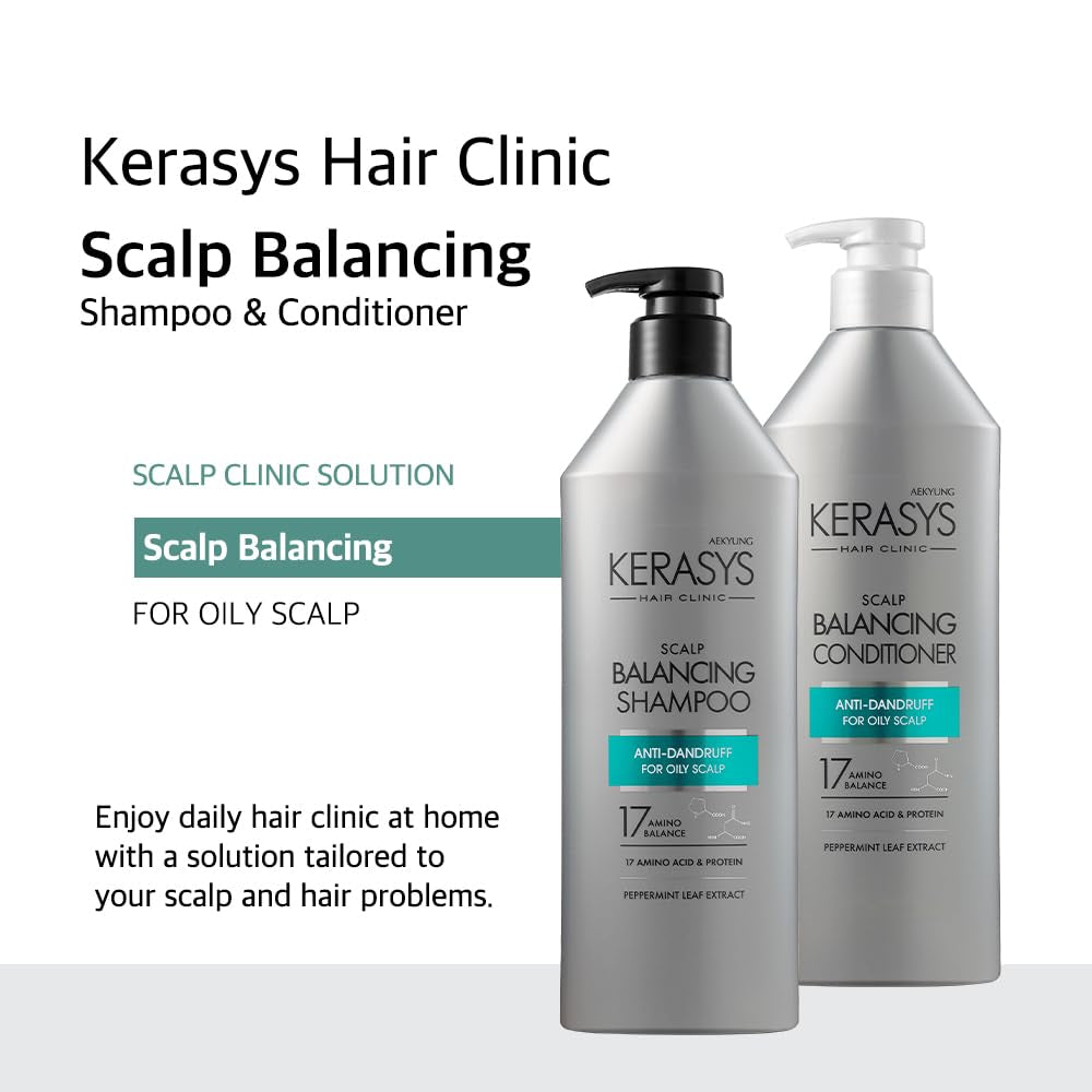 AEKYUNG KERASYS scalp balancing shampoo anti dandruff for oily scalp شامبو الشعر للفروة الدهنية من ايكيونك كيراساس