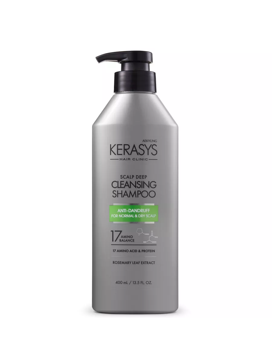 AEKYUNG KERASYS scalp deep cleansing shampoo anti dandruff for normal & dry scalp شامبو الفروة الجافة والعادية من ايكيونك كيراساس