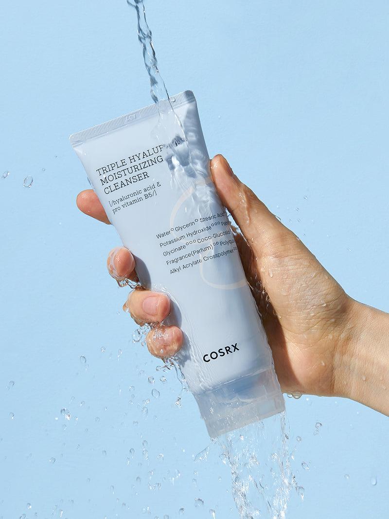 COSRX Triple Hyaluronic Moisturising Cleanser غسول بالهيالرونيك اسد