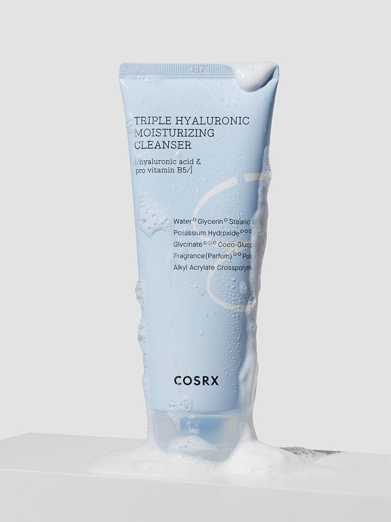 COSRX Triple Hyaluronic Moisturising Cleanser غسول بالهيالرونيك اسد