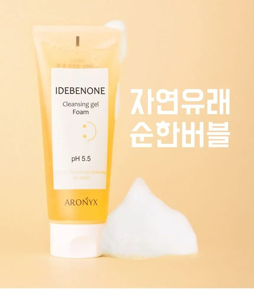 MEDIFLOWER Aronyx Idebenone Cleansing Gel Foam Ph 5.5 غسول البشرة الرغوي من ارونيكس