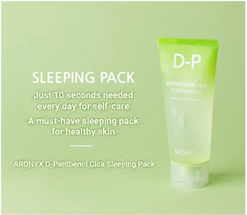 ARONYX D-P D-Panthenol Cica Sleeping Pack Whitening&Anti-Wrinkle قناع النوم للبشرة بالسيكا و البانثينول من ارونيكس