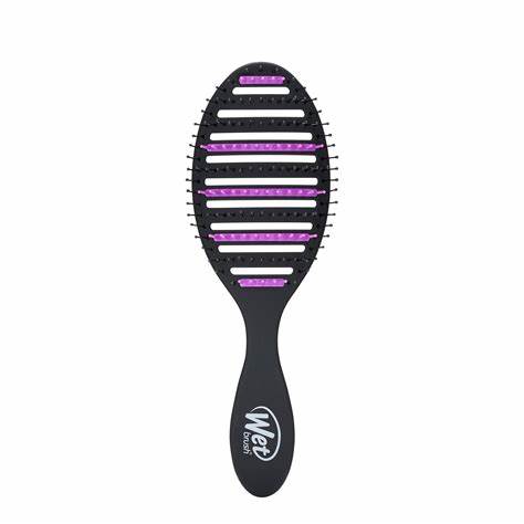 WET BRUSH Refresh Extend Speed Dry Charcoal Infused Anti Frizz Brush – Black فرشاة تجفيف سريعة مضادة للهيشان، غنية بالفحم المنشّط من ويت براش