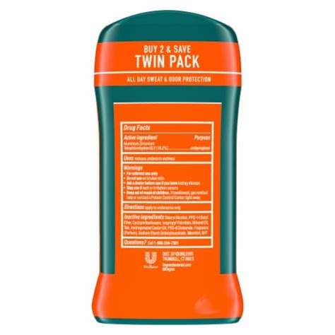 Degree Men 48 Hr Antiperspirant Deodorant - Wild Woods Twin Pack مزيل العرق الرجالي الفعّال برائحة الأخشاب البرية
