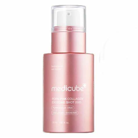 MEDICUBE Pdrn Pink Collagen Exosome Shot 2000 سيروم مركز لإصلاح البشرة وتعزيز مرونتها وتجديدها