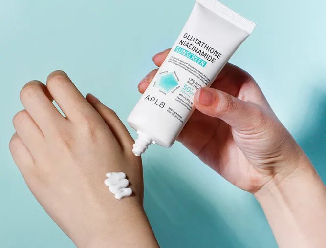 APLB Glutathione Niacinamide Sunscreen واقي الشمس بالنياسينمايد و الكلوتاثيون من البا