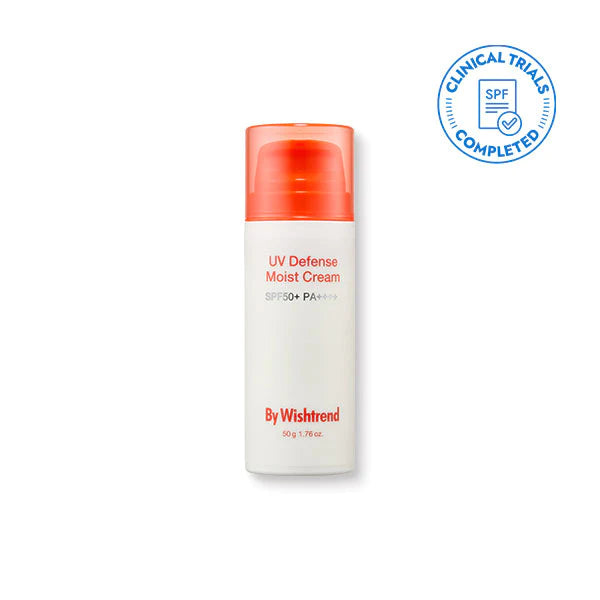 BY WISHTREND uv defense moist cream spf 50+ pa++++ واقي الشمس الكيميائي من باي وش ترند