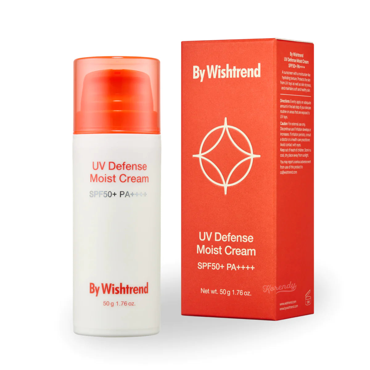 BY WISHTREND uv defense moist cream spf 50+ pa++++ واقي الشمس الكيميائي من باي وش ترند