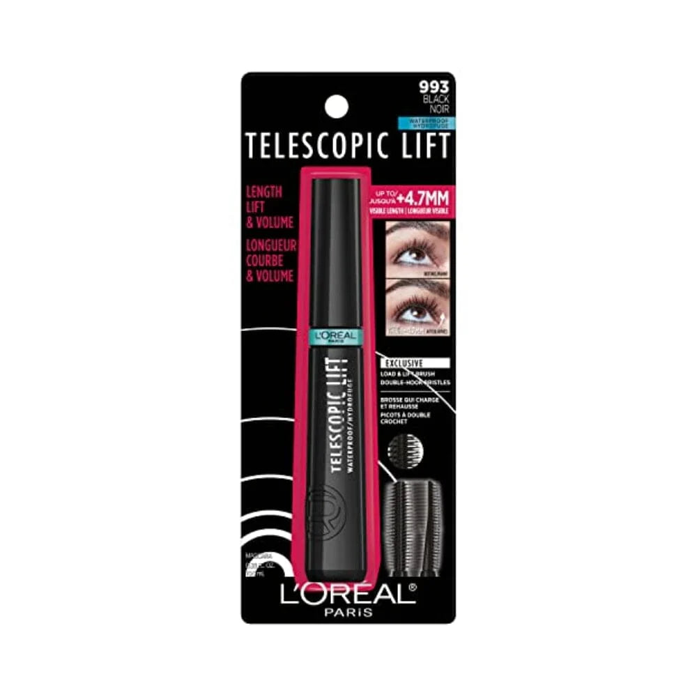LOREAL PARIS Telescopic Instant Lift Waterproof Mascara - 993 Black لوريال بارس ماسكارا