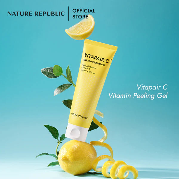 NATURE REPUBLIC Vitapair C Peeling Gel Fresh Jeju Lemon + Vitamin C جل التقشير بالفيتامين سي من نيجر ريبلك