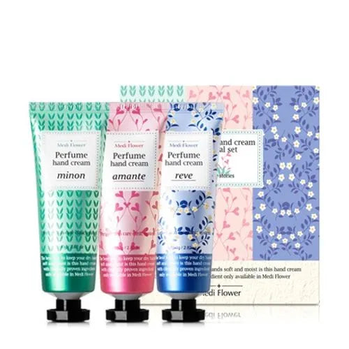 MEDIFLOWER Perfume Hand Cream Special Set Three Stories بكج العناية باليدين من ميدفلاور