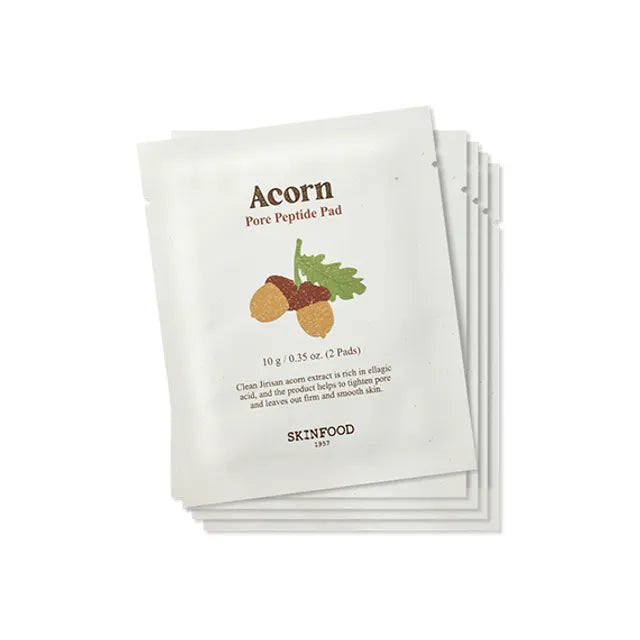 SKINFOOD Acorn Pore Peptide Pad باد التقشير