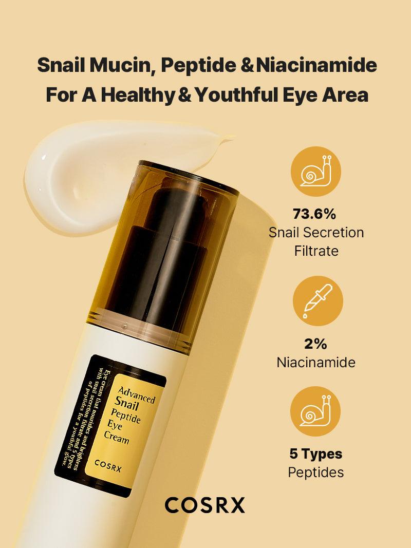 COSRX Advanced Snail Peptide Eye Cream كريم العين بهلام الحلزون من كوزركس