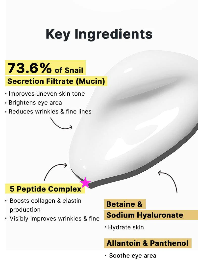 COSRX Advanced Snail Peptide Eye Cream كريم العين بهلام الحلزون من كوزركس