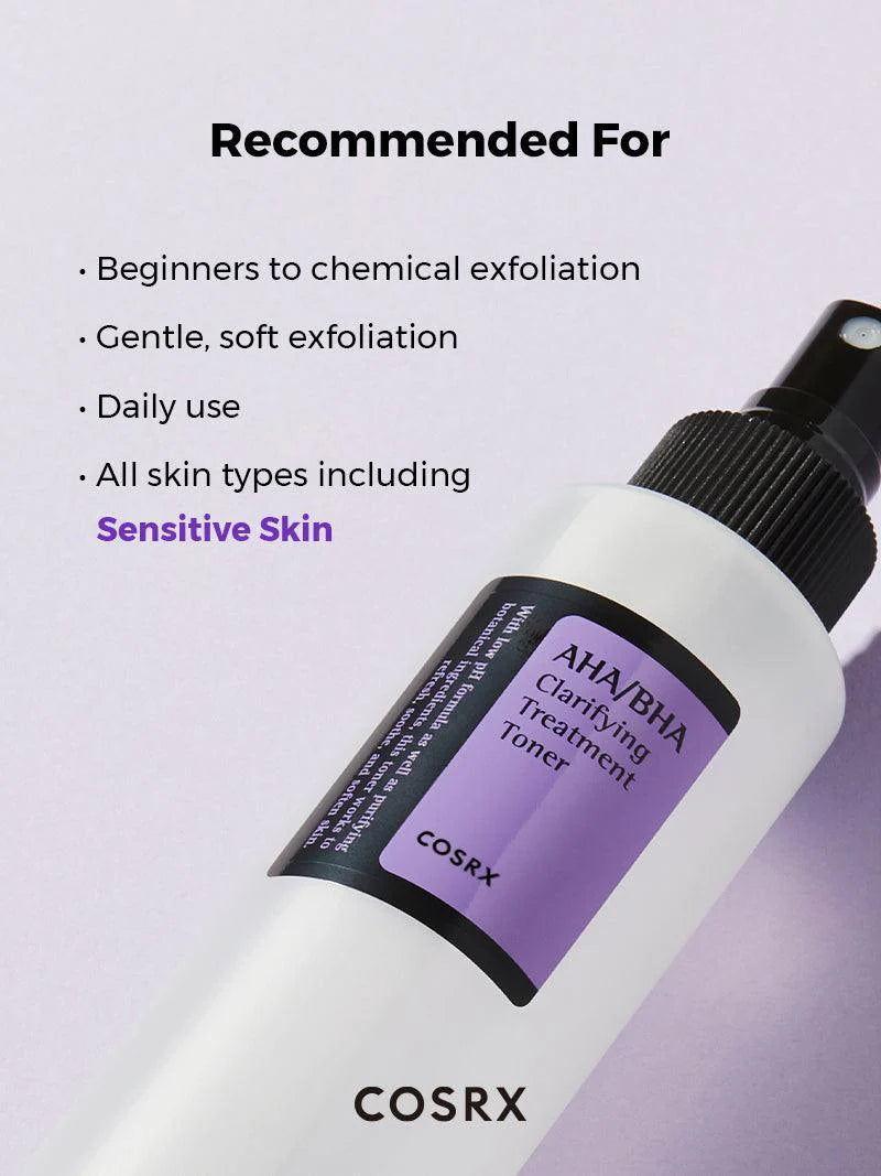 COSRX AHA BHA Clarifying Treatment Toner تونر التقشير اليومي بحمض بيتا هيدروكسي من كوزركس