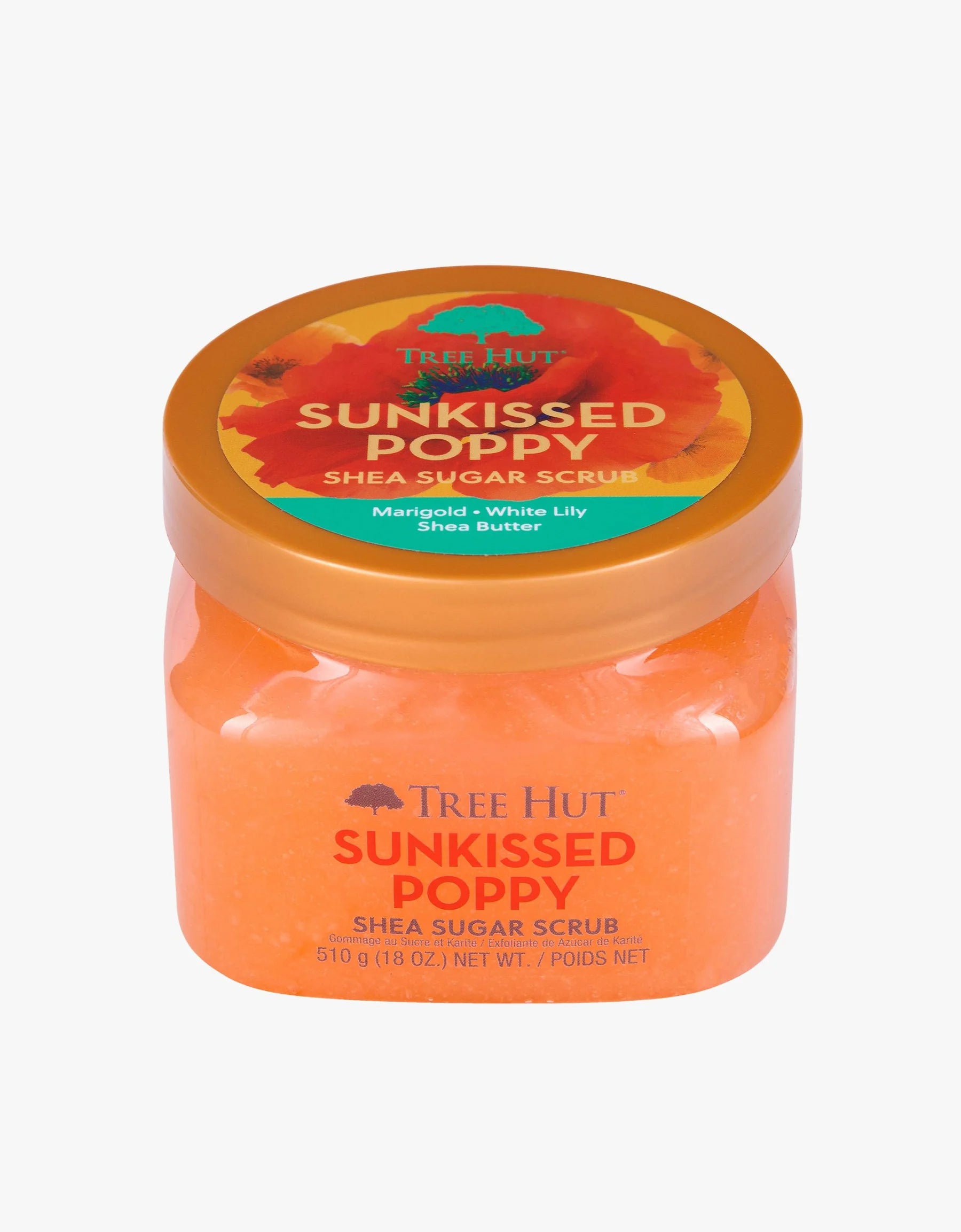 TREE HUT Sunkissed Poppy Shea Sugar Scrub سكراب الجسم شيا بخلاصة الخشخاش من تري هت