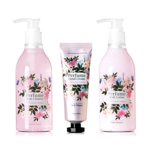 MEDIFLOWER Perfume Body Care Special Set Romantic Holiday بكج العناية بالجسم من ميد فلاور