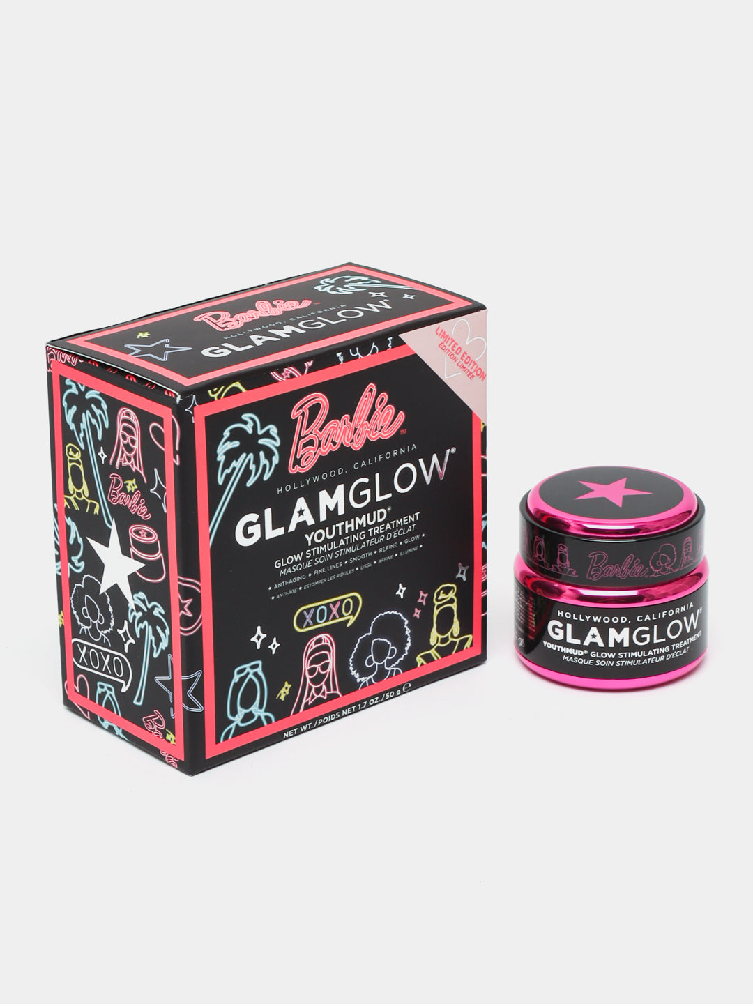 GLAMGLOW Youthmud Glow Stimulating Treatment BARBIE ماسك مشاهير هوليود للبشرة من كلام كلو