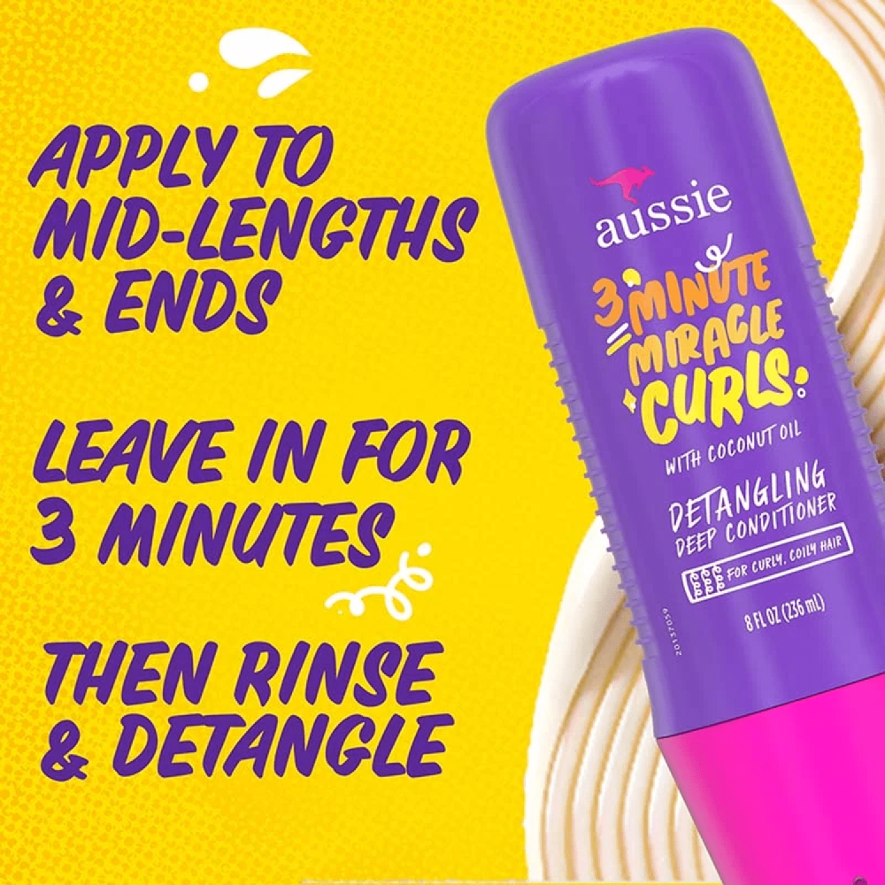Aussie 3 Minute Miracle Curls Detangling Deep Conditioner