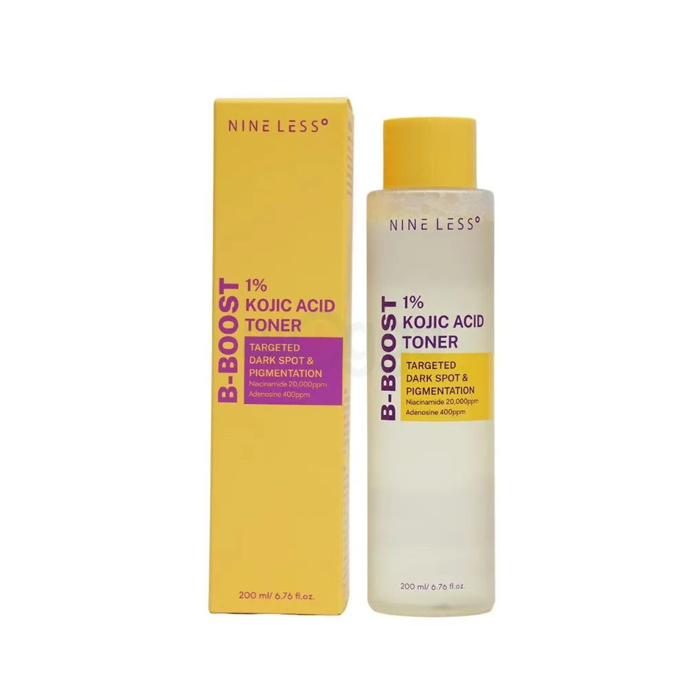 NINE LESS B-boost 1% kojic acid toner targeted dark spot & pigmentation تونر الكوجك اسد من ناين ليس
