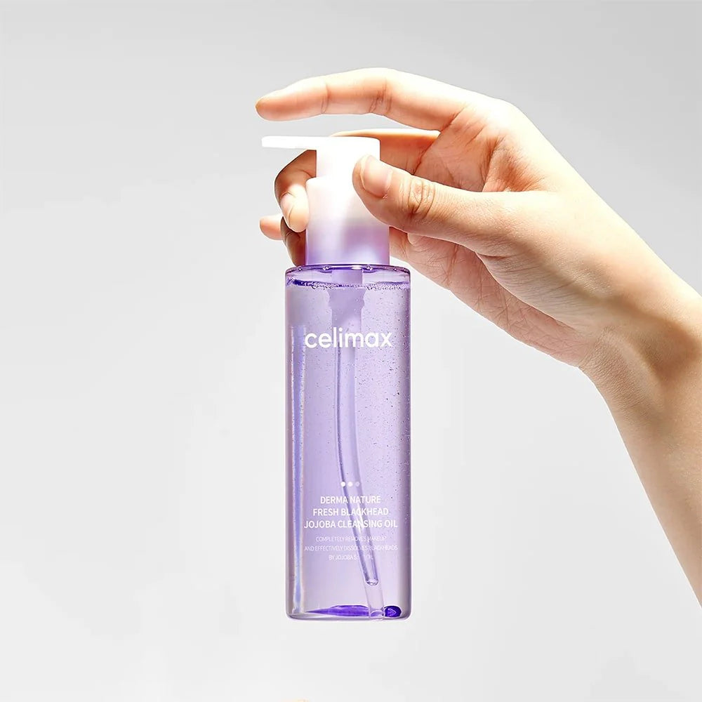 CELIMAX Derma Nature Fresh Blackhead Jojoba Cleansing Oil الغسول الزيتي لازالة الرؤوس السوداء بالجوجوبا من سيليماكس