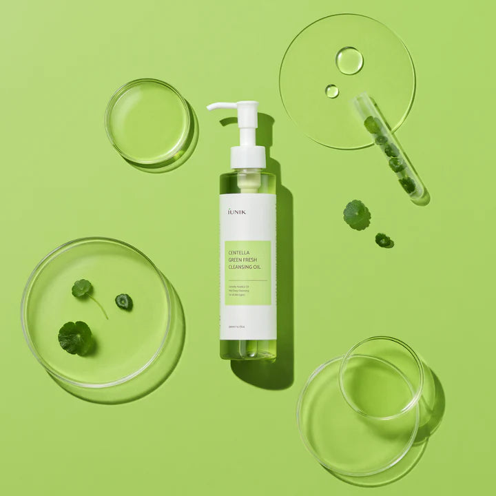 IUNIK Centella Green Fresh Cleansing Oil 200Ml الغسول الزيتي بالسنتيلا من ايونيك