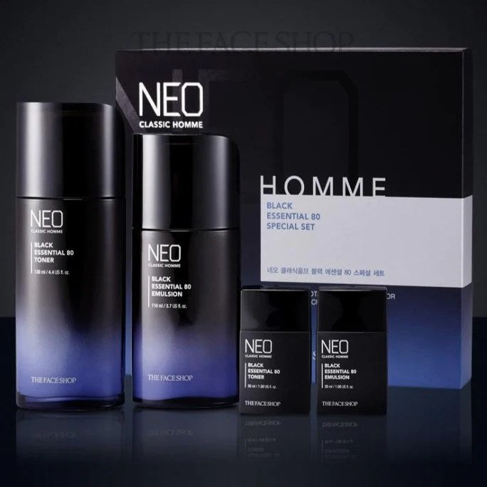 THE FACE SHOPE Neo Classic Homme Black Essential 80 Special Set