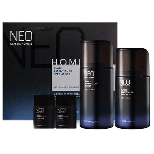 THE FACE SHOPE Neo Classic Homme Black Essential 80 Special Set