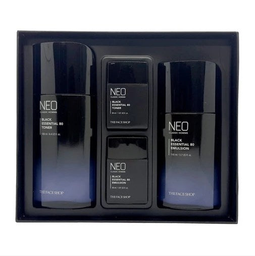 THE FACE SHOPE Neo Classic Homme Black Essential 80 Special Set