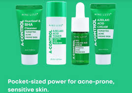 NINELESS A-Control targeted acne prone skin مجموعة العناية بالبشرة لعلاج الحبوب من ناين ليس