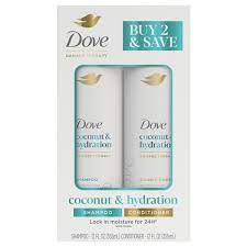 DOVE Damage Therapy Coconut & Hydration Set Shampoo & Conditioner مجموعة دوف لإصلاح التلف بجوز الهند والترطيب شامبو وبلسم