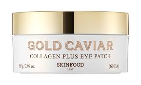 SKINFOOD Gold Caviar Collagen Plus Eye Patch  شرائح العين بالذهب والكافيار من سكنفود