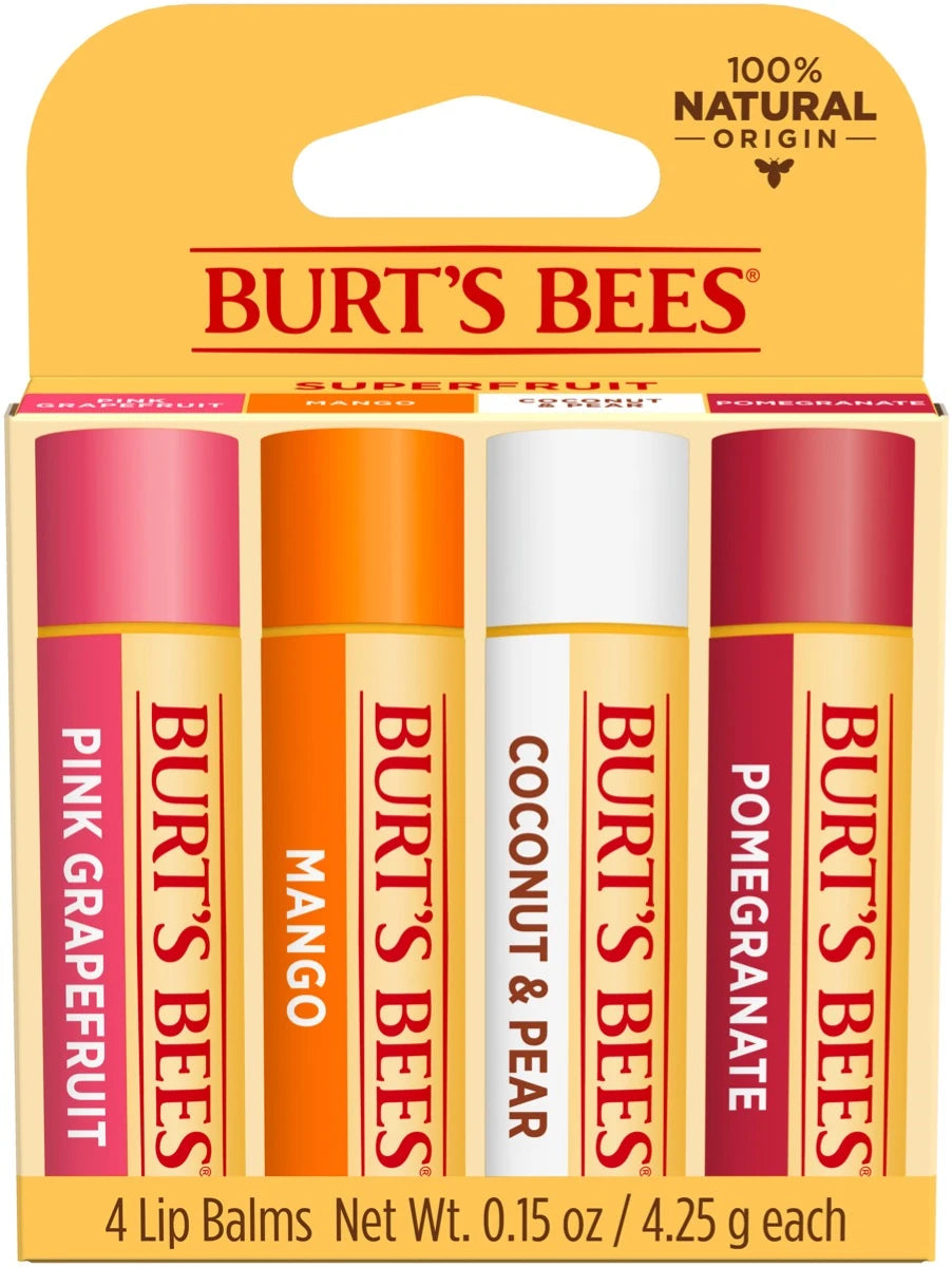BURTS BEES Superfruit Lip Blam Set بكج مرطب الشفاه من برتس بيز