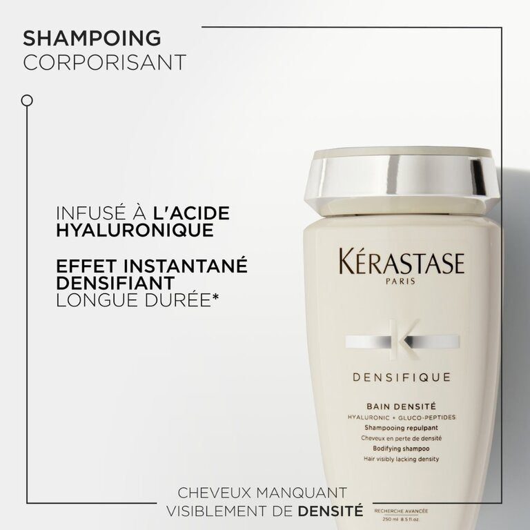 KERASTAS PARIS Densifique Bain Densite Hyaluronic + Gluco-Peptides Bodifying Shampoo For Hair Visibly Lacking Density شامبو الشعر بالهايلرونك والببتيدات من كيراستاس
