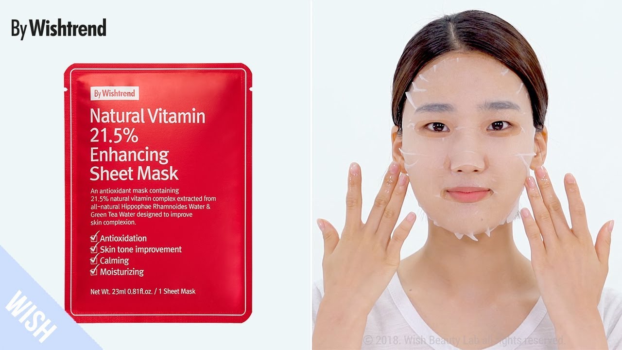 BY WISHTREND natural vitamin 21.5% enhancing sheet mask