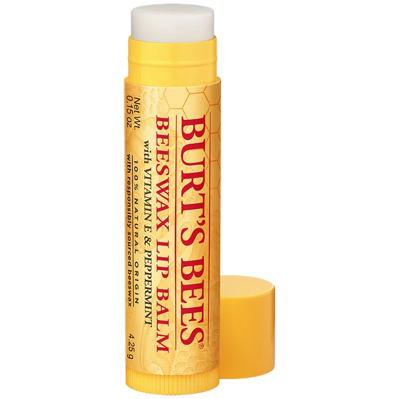 BURTS BEES Beeswax Lip Blam مرطب الشفاه بالعسل والنعناع من بيرتس بيز