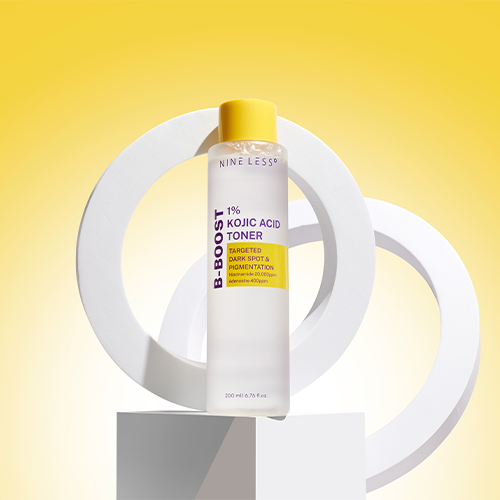 NINE LESS B-boost 1% kojic acid toner targeted dark spot & pigmentation تونر الكوجك اسد من ناين ليس