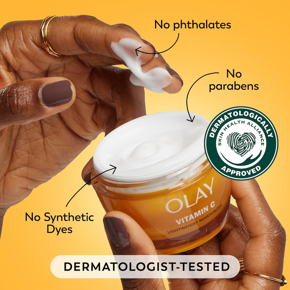 Olay Regenerist Vitamin C brighten Even Tone Hydrate Lightweight Moisturizer كريم أولاي ريجينيريست بفيتامين C لتفتيح البشرة وتوحيد لونها