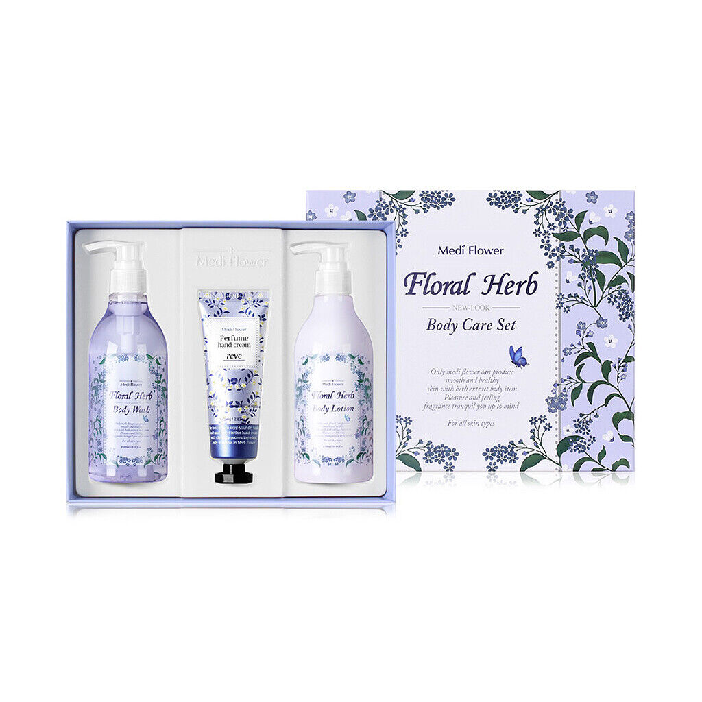 MEDIFLOWER Floral Herb Perfume Body Care Set بكج العناية بالجسم من ميد فلاور