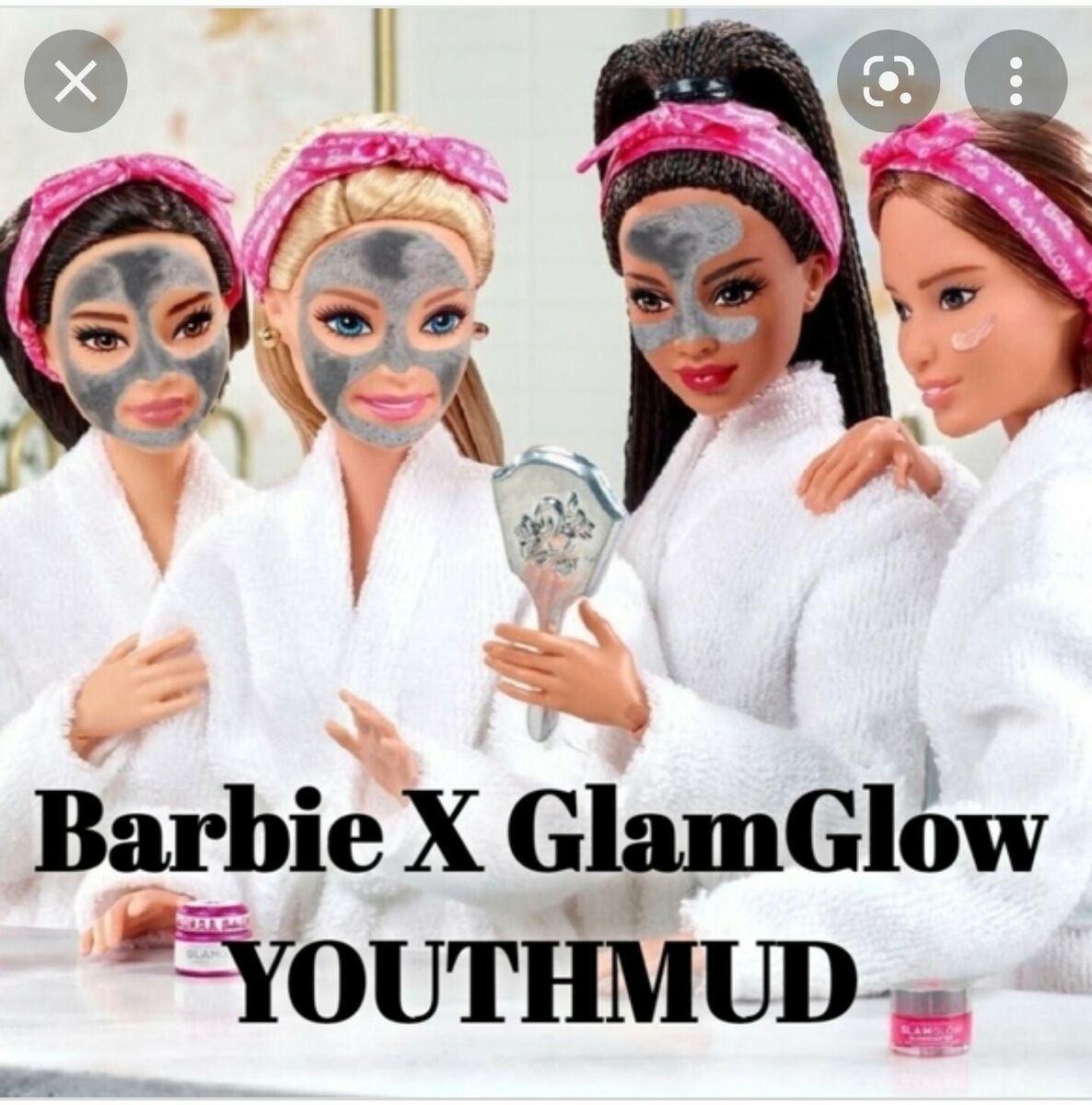 GLAMGLOW Youthmud Glow Stimulating Treatment BARBIE ماسك مشاهير هوليود للبشرة من كلام كلو