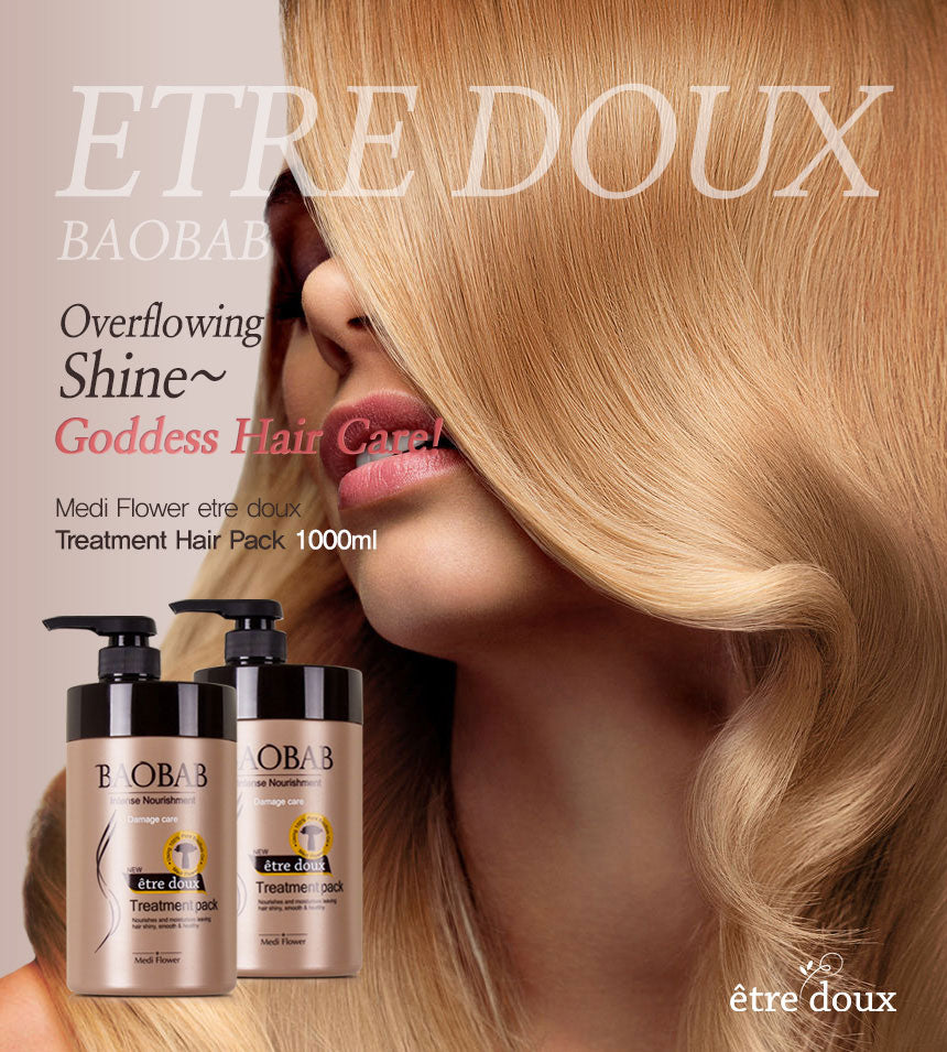 MEDIFLOWER Baobab Intense Nourishment Damage Care Treatment Pack معالج الشعر من ميدفلاور