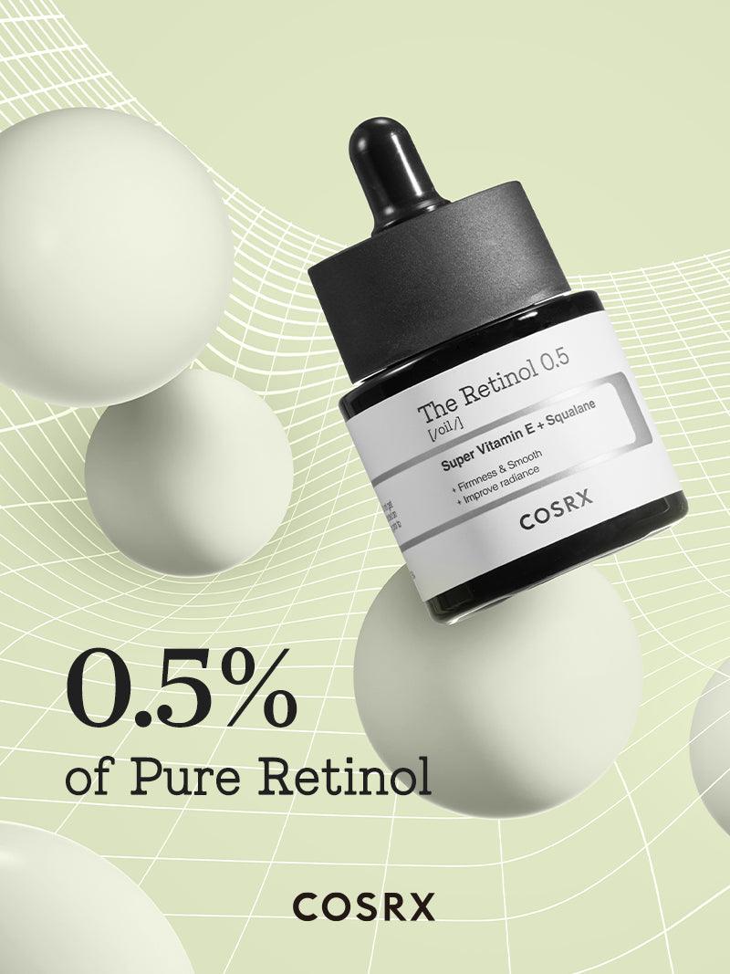 COSRX The Retinol 0.5 OIL Super Vitamin E + Squalane سيروم الريتنول من كوزركس